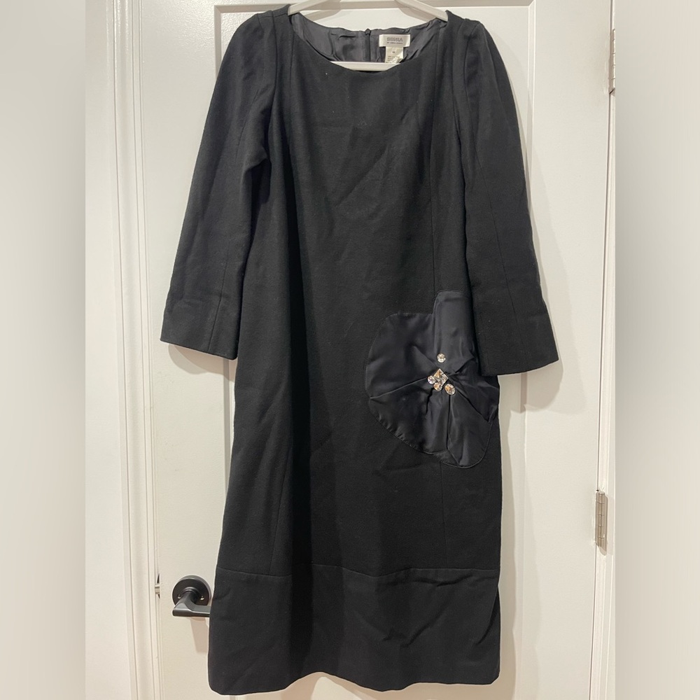 SONIA BY SONIA RYKIEL black wool dress